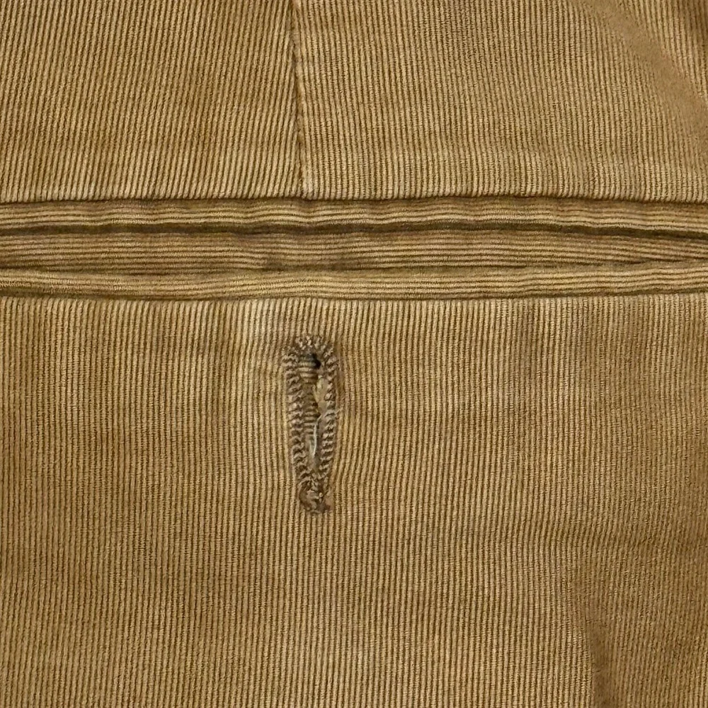 Ermenegildo Zegna Mens Pants Thin Wale Corduroy Soft Pleated Cuffed Cotton 34X30